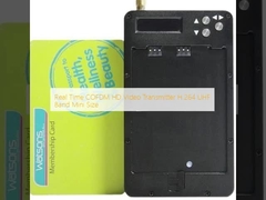 Pemancar video COFDM HD Real Time H.264 UHF Band Mini Ukuran