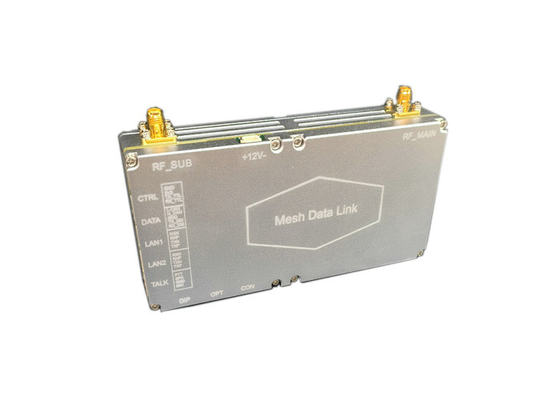 Tautan data UAV 5Watt Kecepatan data 50Mbps radio mesh IP hopping frekuensi adaptif